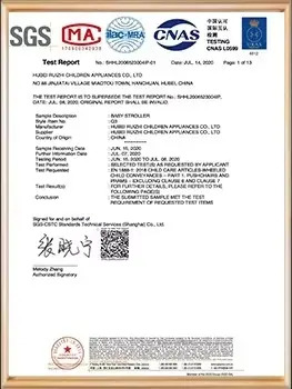 SGS certificate
