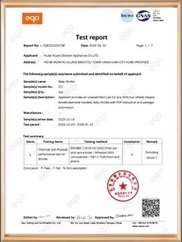 SGS certificate